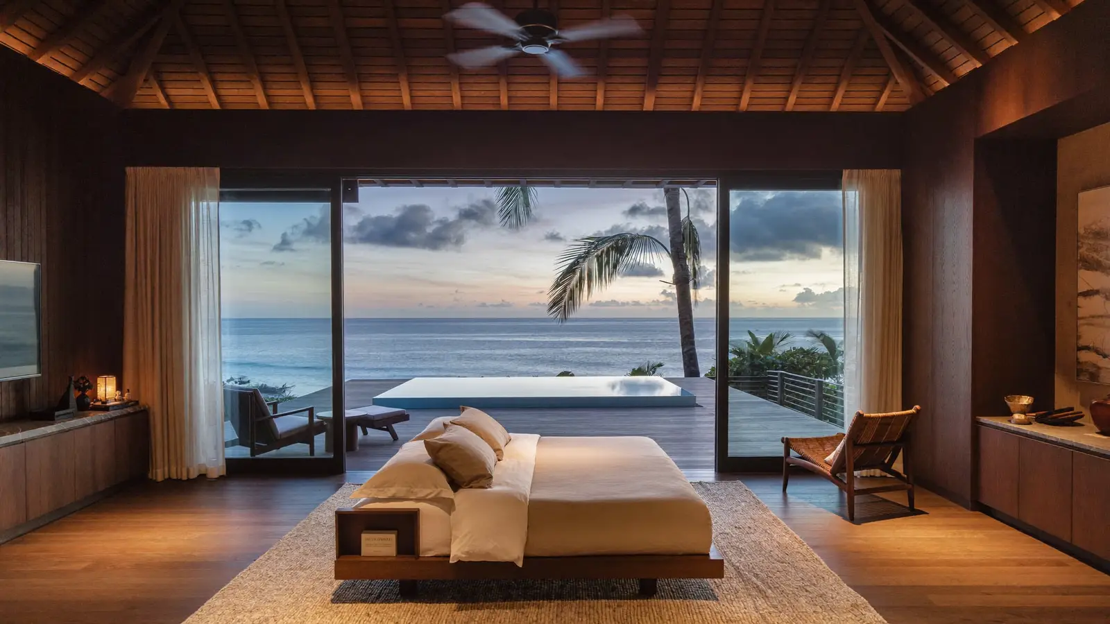 Luxury beachfront suite with private pool near the ocean in Sanur, Bali